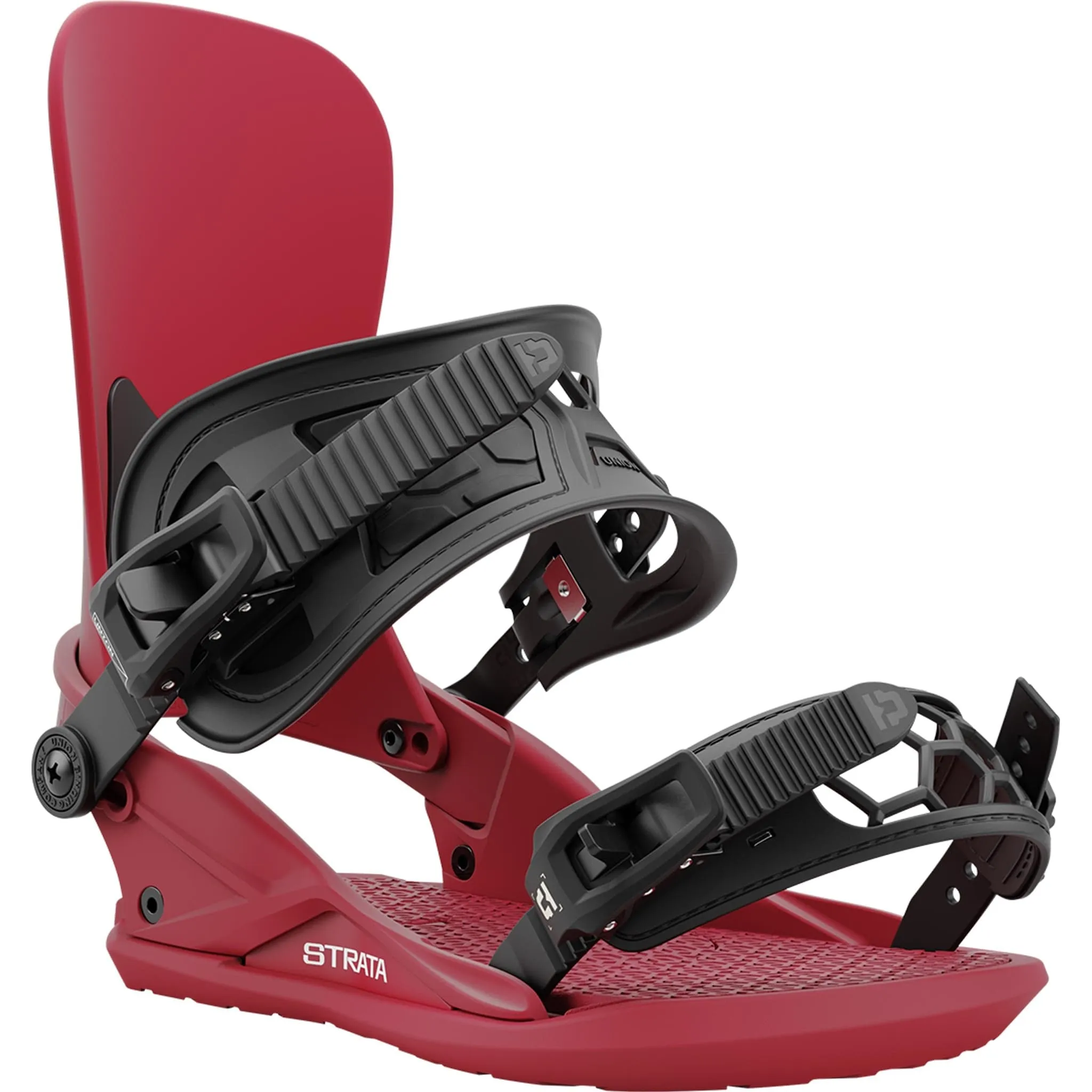 Union Strata Snowboard Binding Burgundy 2025