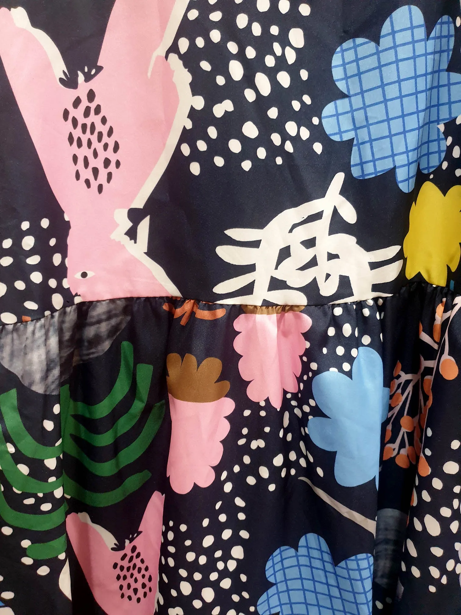 Unique print dress size M