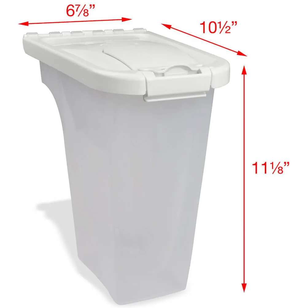 Van Ness Pet Food Dispenser with Flip Open Lid