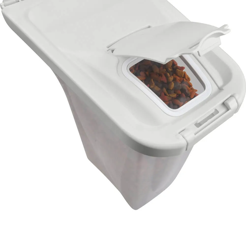 Van Ness Pet Food Dispenser with Flip Open Lid
