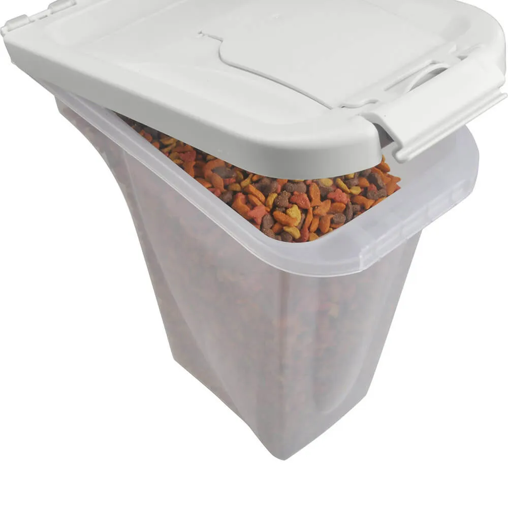 Van Ness Pet Food Dispenser with Flip Open Lid
