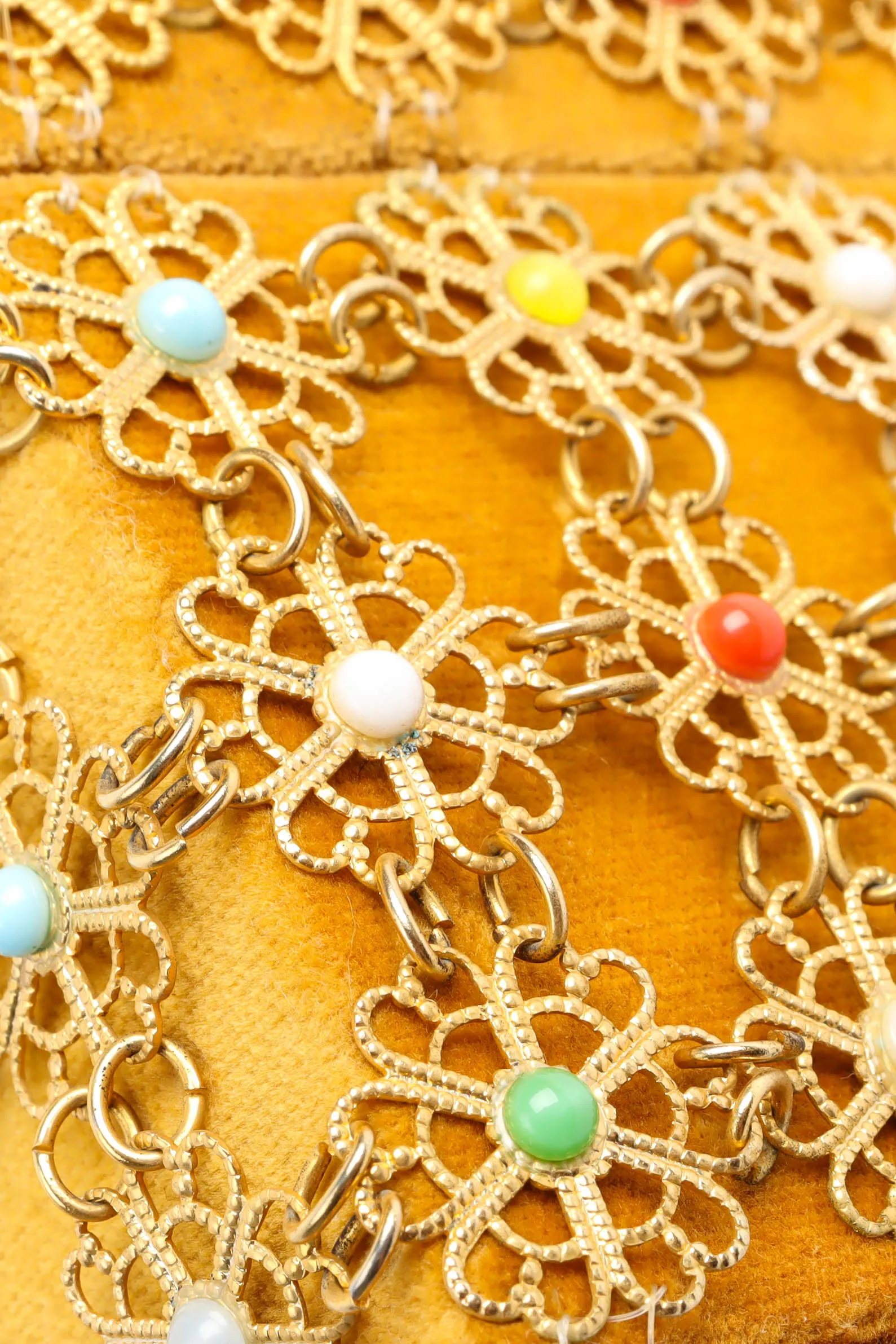 Velvet Filigree Pastel Box Bag