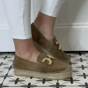 Viguera Jute Platform Espadrilles 2209-WHISKEY