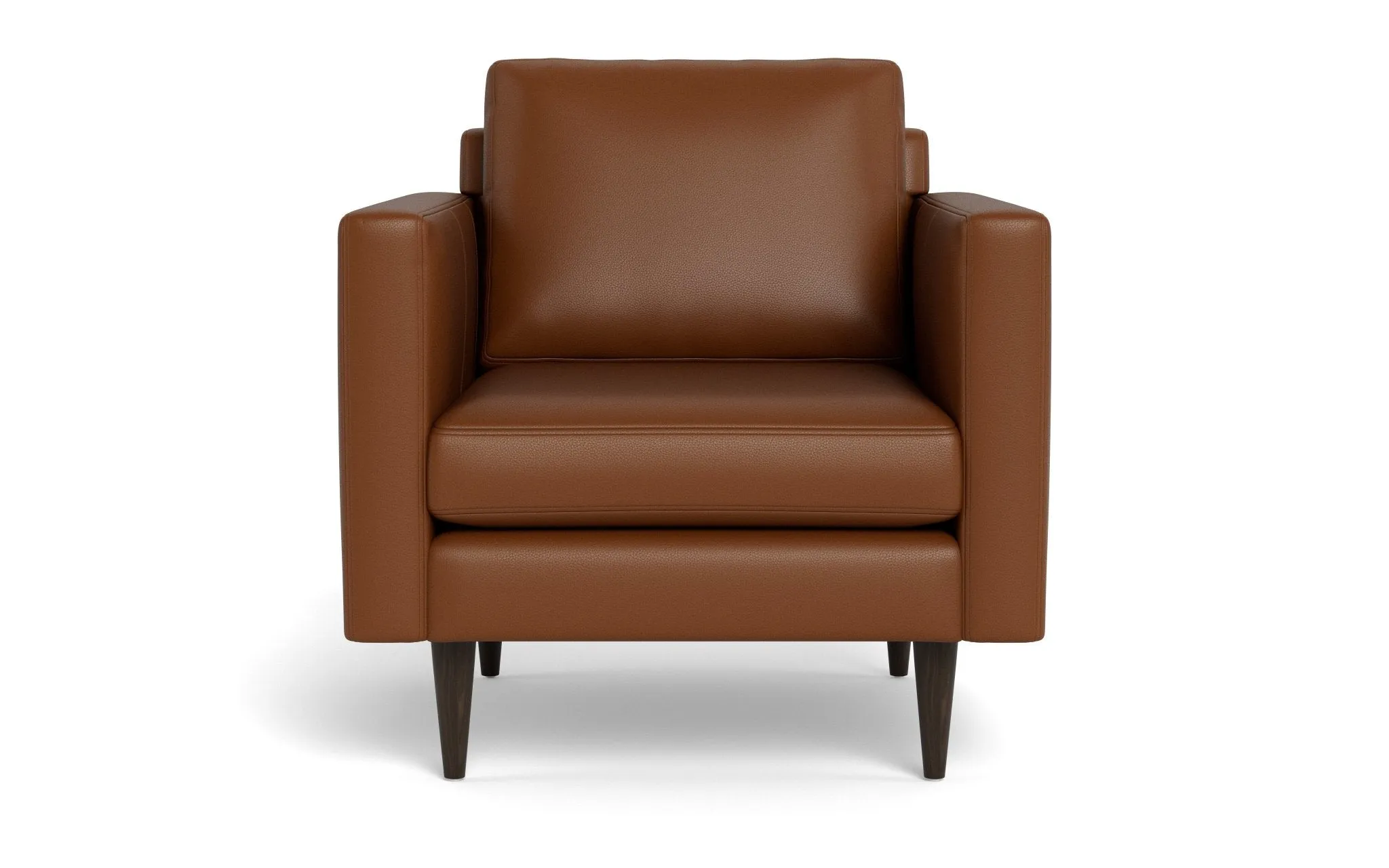 Wallace 34" Leather Untufted Arm Chair