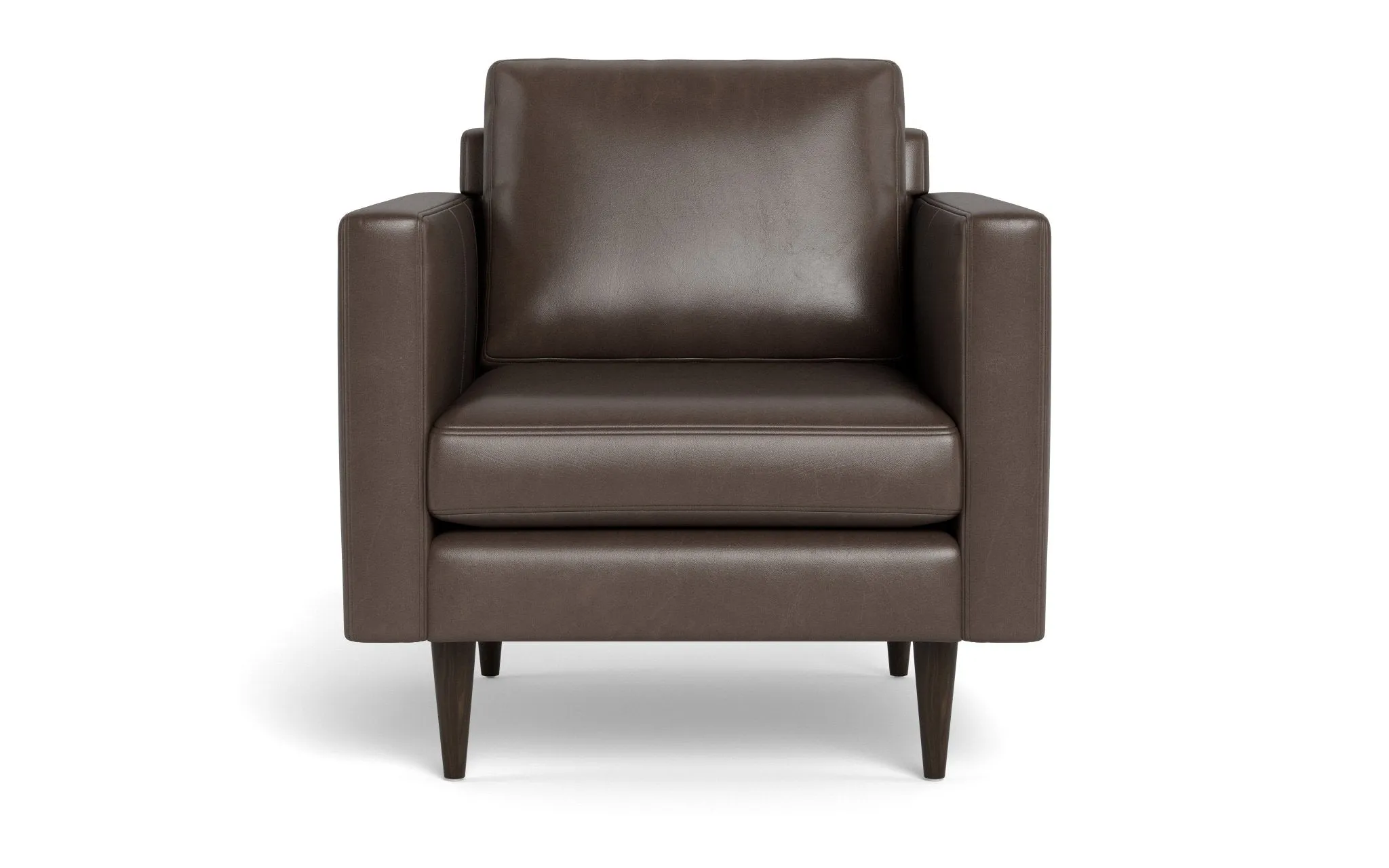 Wallace 34" Leather Untufted Arm Chair