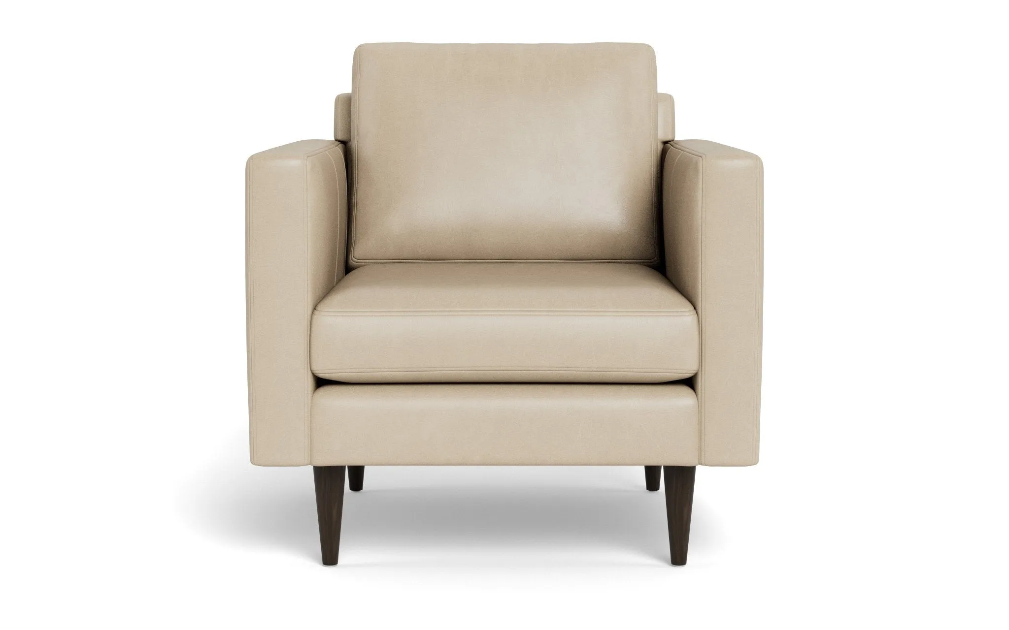 Wallace 34" Leather Untufted Arm Chair