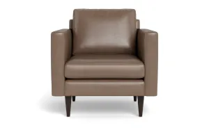 Wallace 34" Leather Untufted Arm Chair