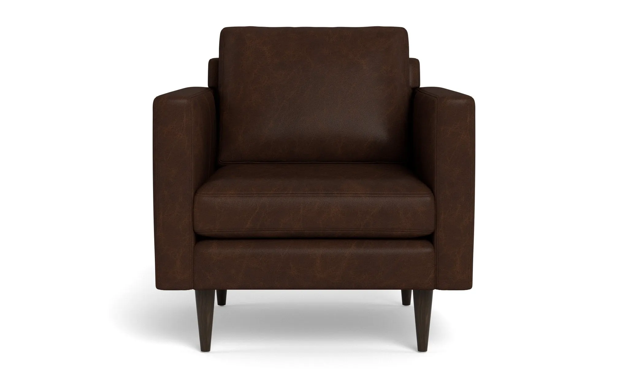 Wallace 34" Leather Untufted Arm Chair