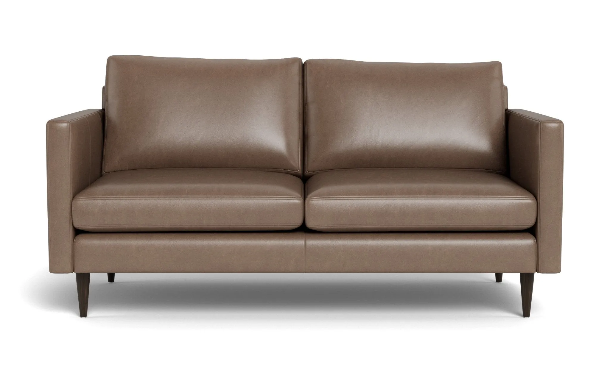 Wallace 69" Leather Untufted Loveseat