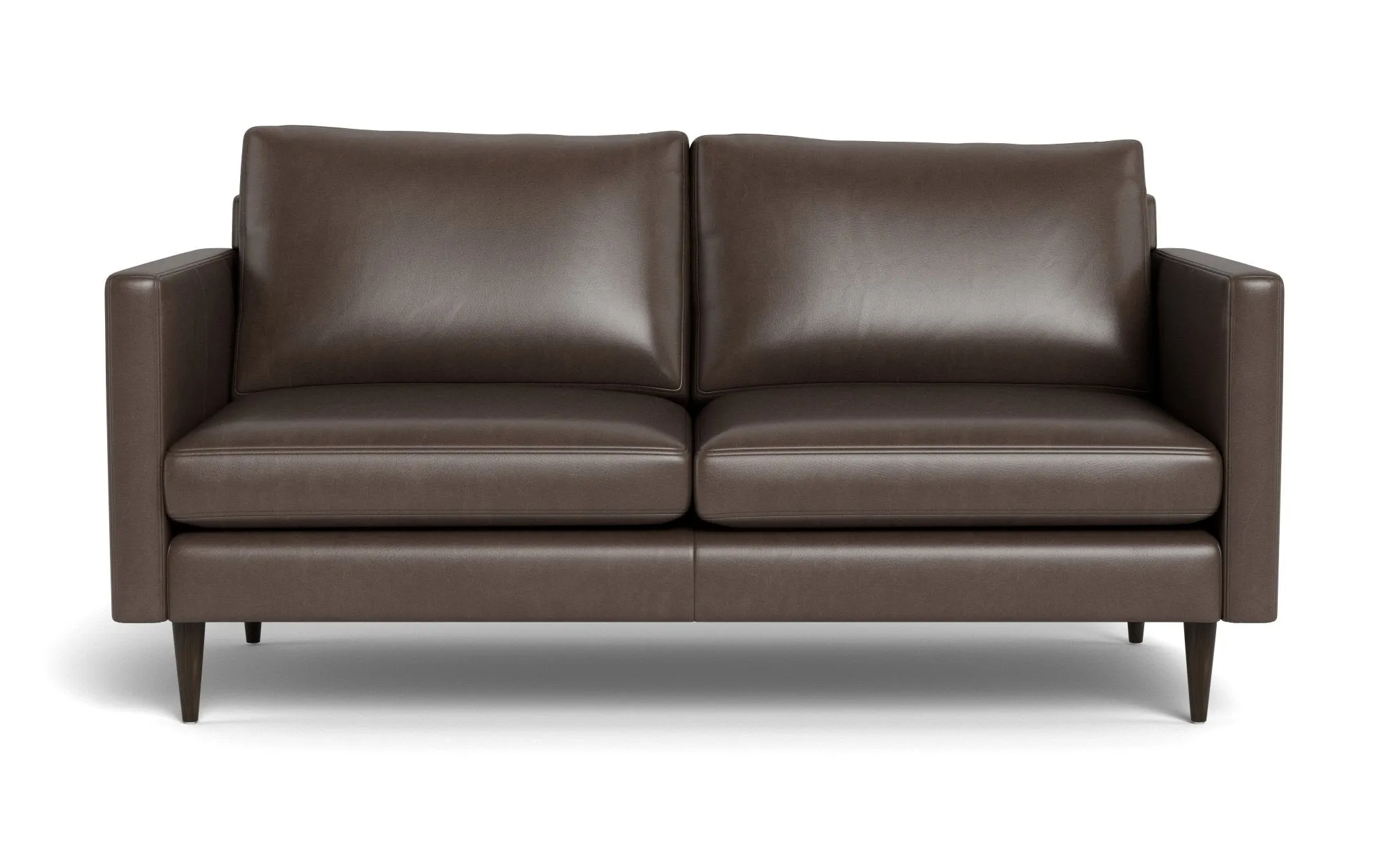 Wallace 69" Leather Untufted Loveseat