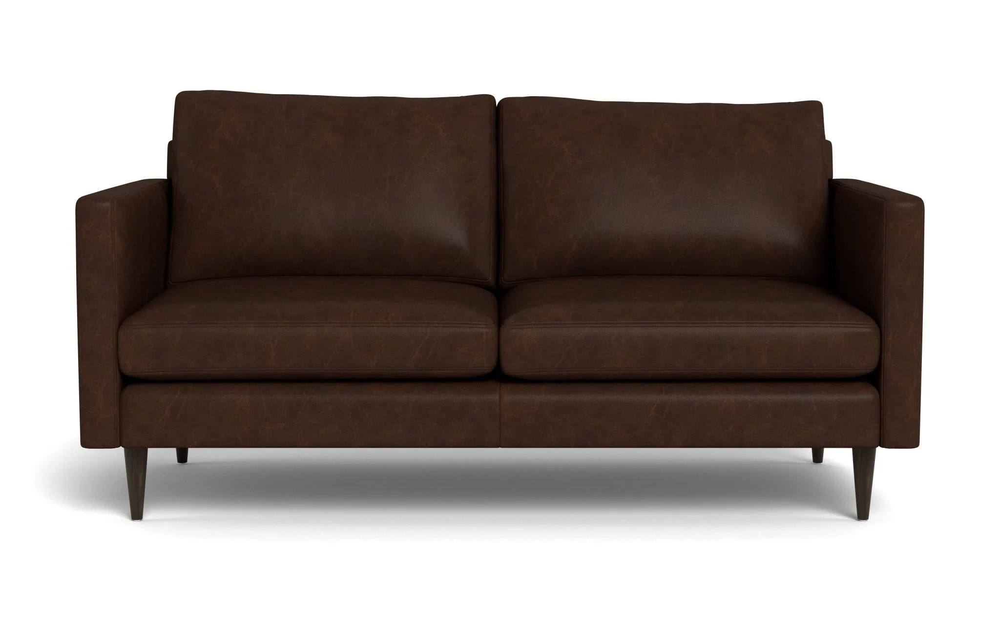 Wallace 69" Leather Untufted Loveseat