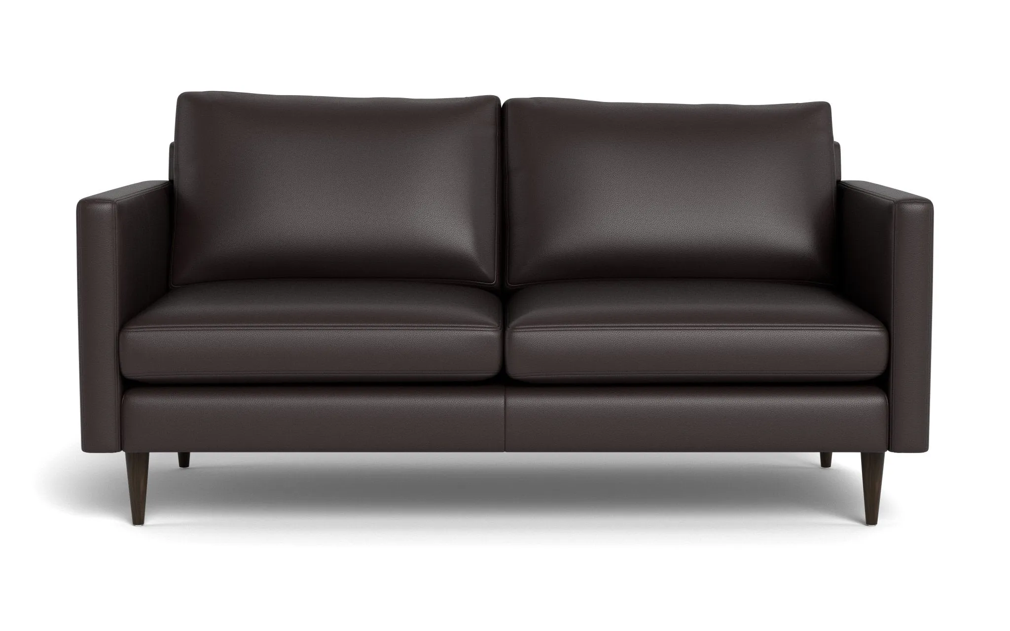 Wallace 69" Leather Untufted Loveseat