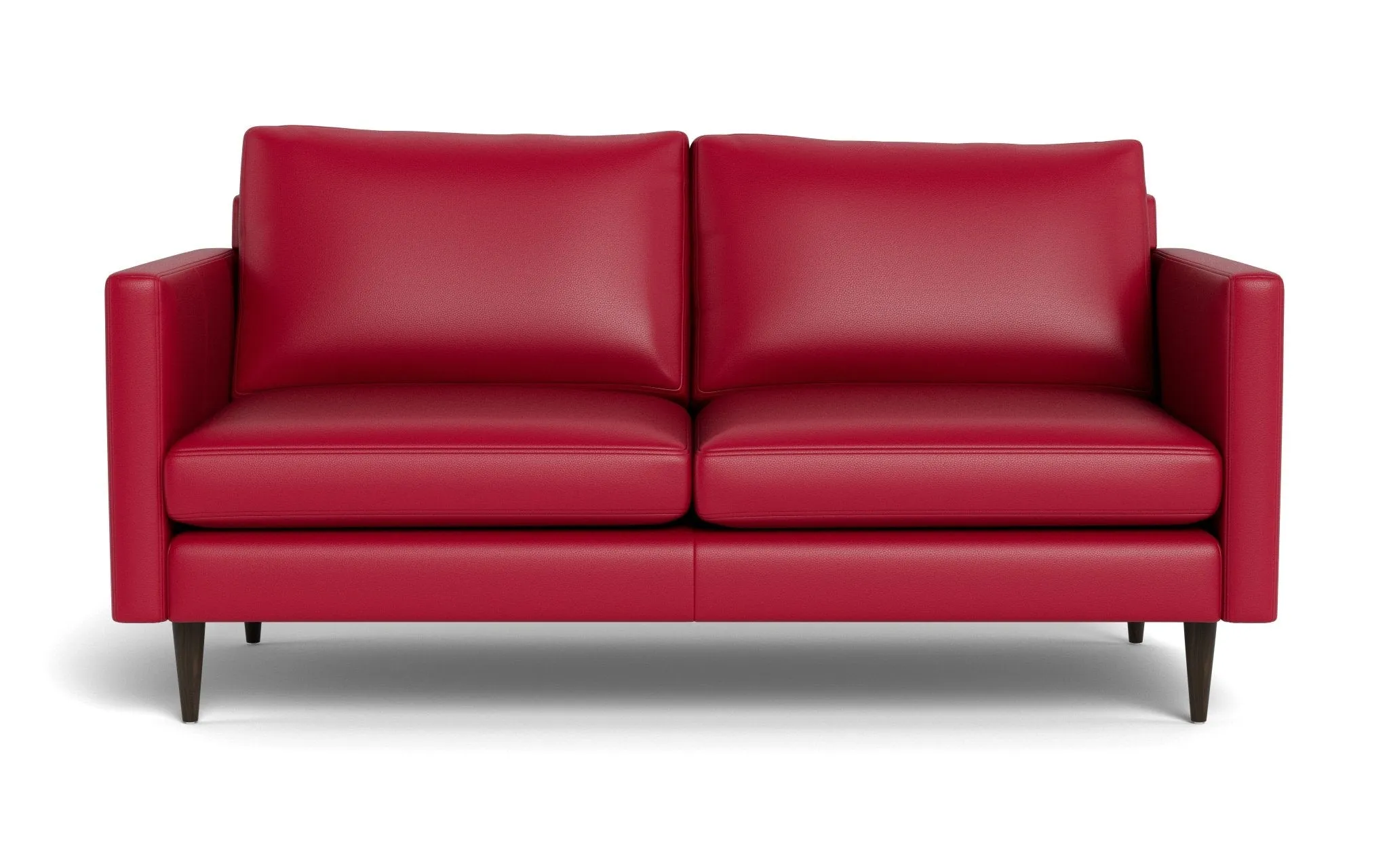 Wallace 69" Leather Untufted Loveseat