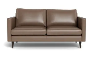 Wallace 69" Leather Untufted Loveseat