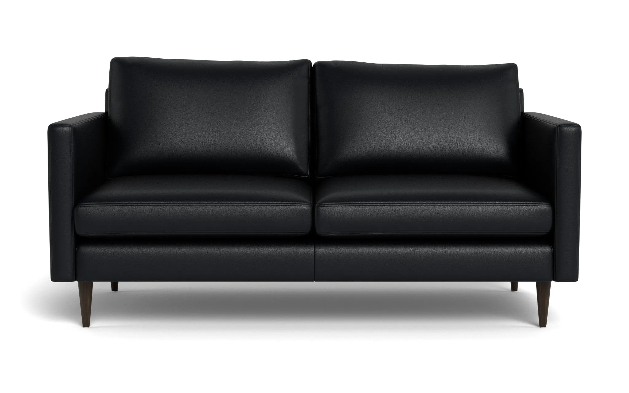 Wallace 69" Leather Untufted Loveseat