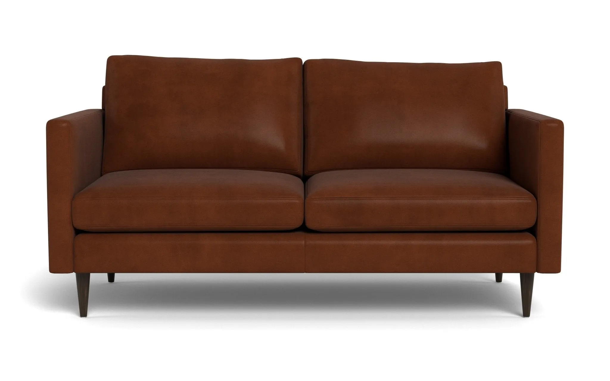 Wallace 69" Leather Untufted Loveseat