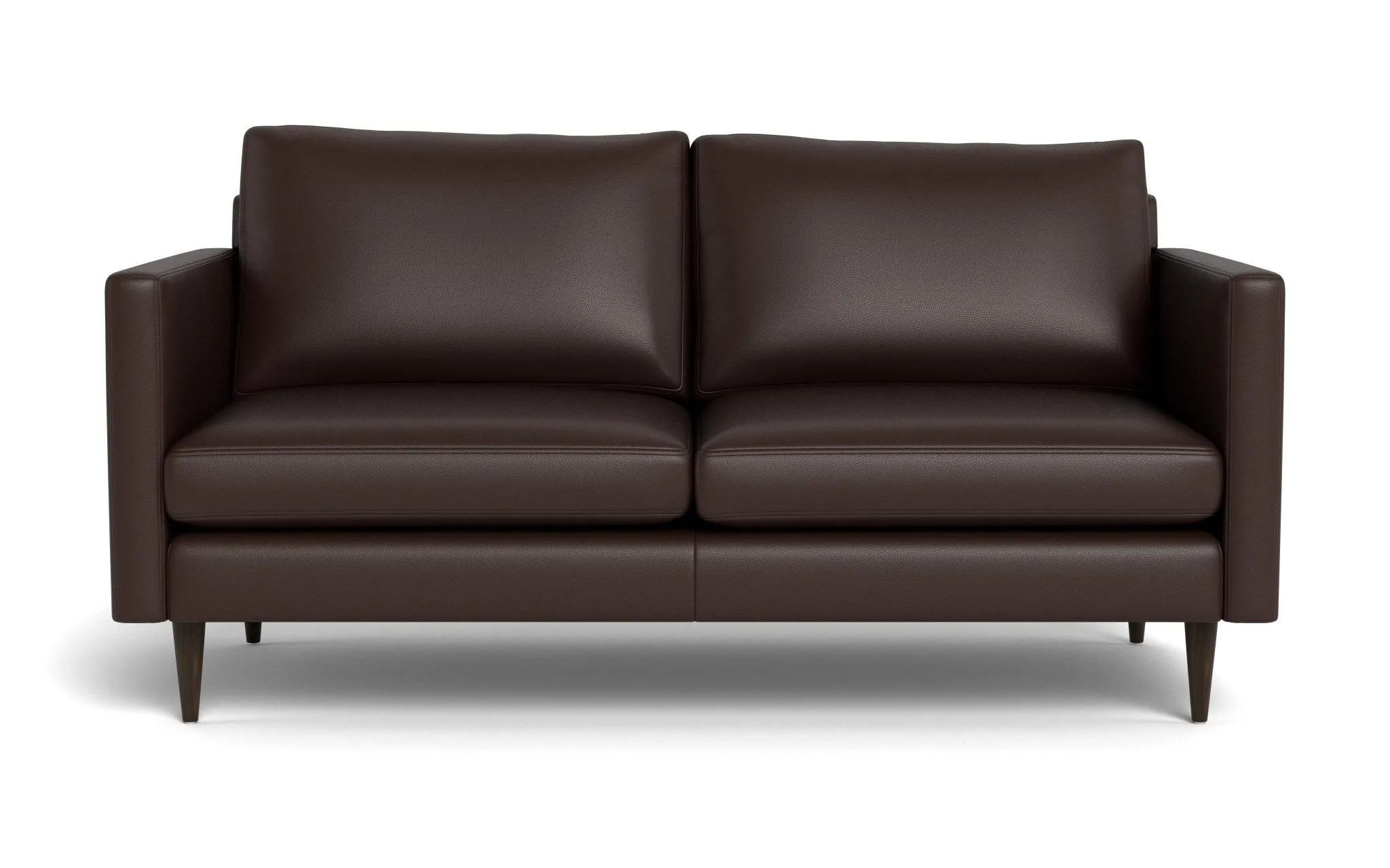 Wallace 69" Leather Untufted Loveseat
