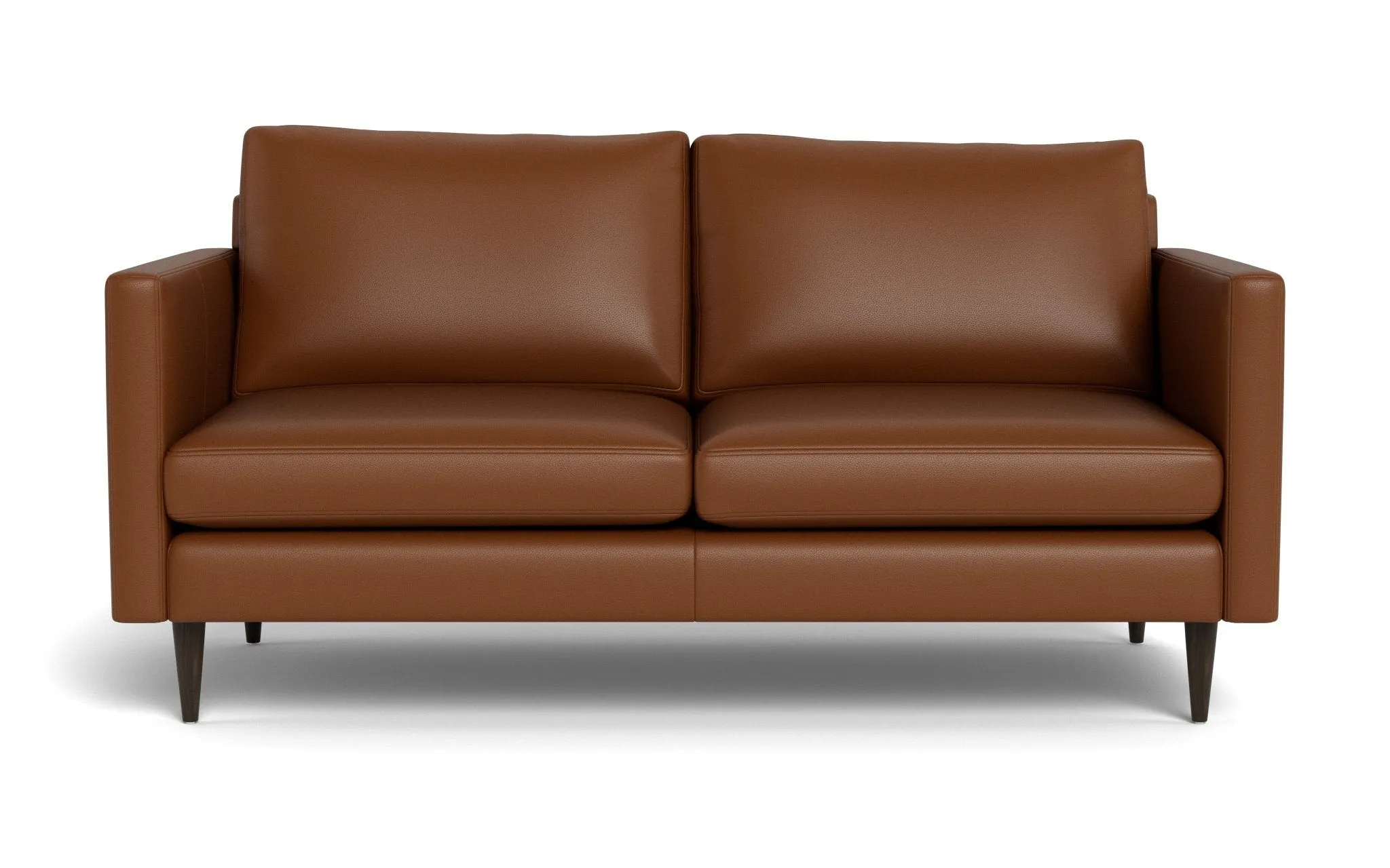 Wallace 69" Leather Untufted Loveseat