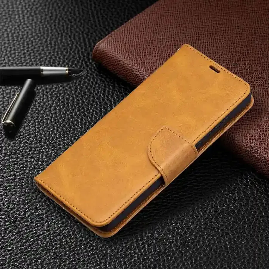 Wallet Sheepskin Leather Flip Case For Samsung Galaxy
