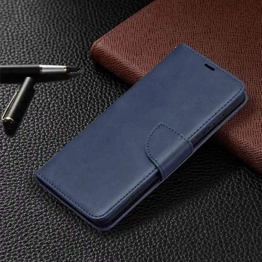 Wallet Sheepskin Leather Flip Case For Samsung Galaxy