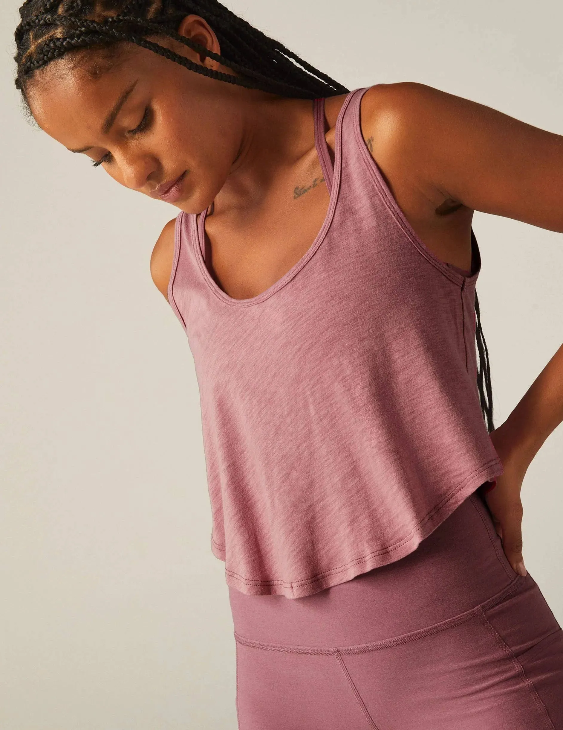 Well Traveled Tank by Beyond Yoga | Orchard Blossom