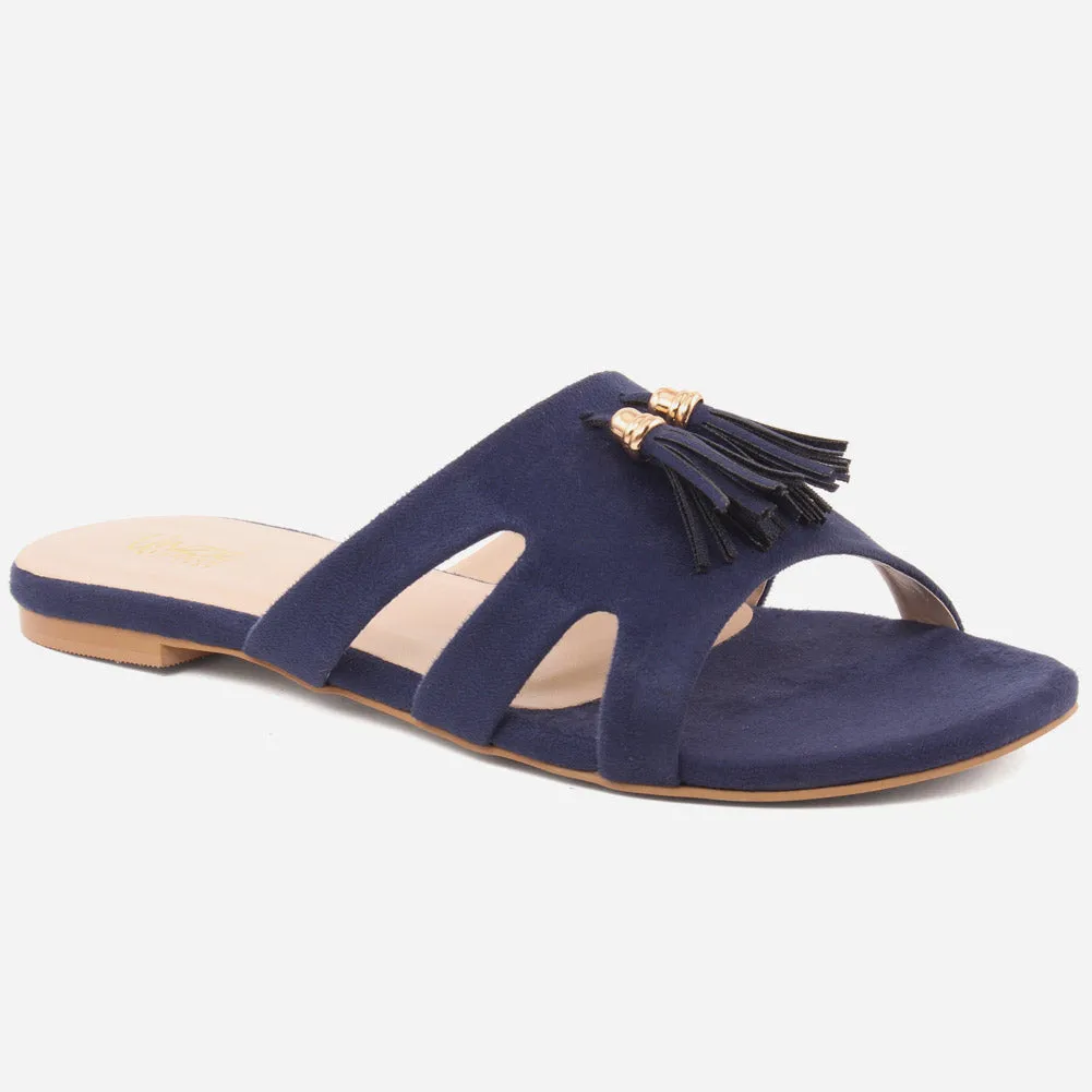 Women "VANNESA" Suede Slip On Slippers