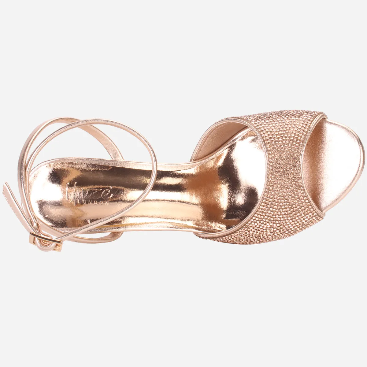 Women's "BILLAROS" Shimmery Stiletto Evening Sandals