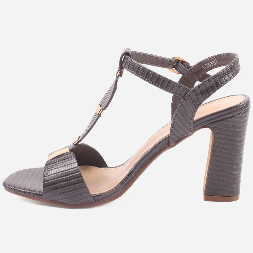 Womens "DIOAR" T-Bar Heeled Party Sandals