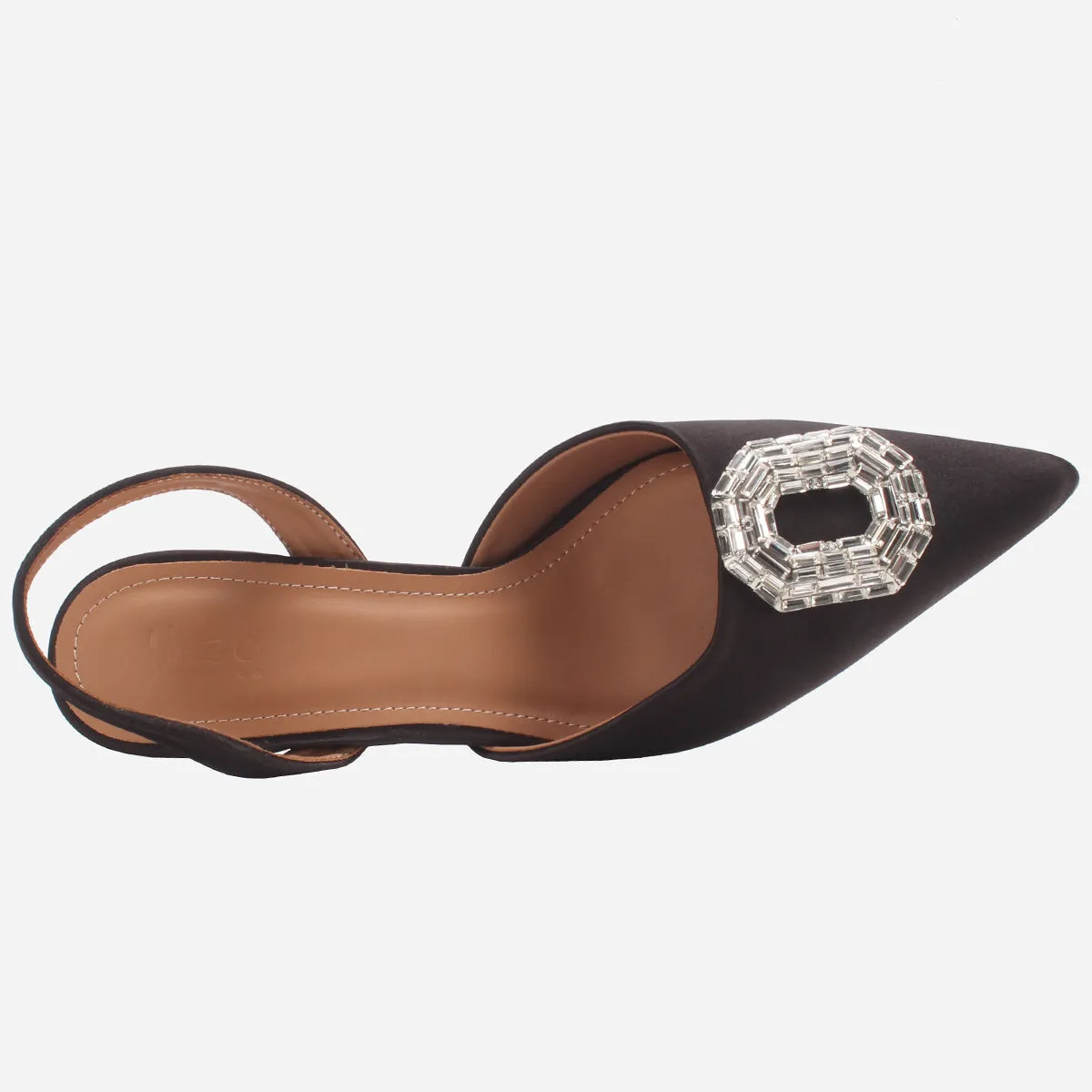 Womens "LAIA" Pointed Toe Decorated Pumps Sandals