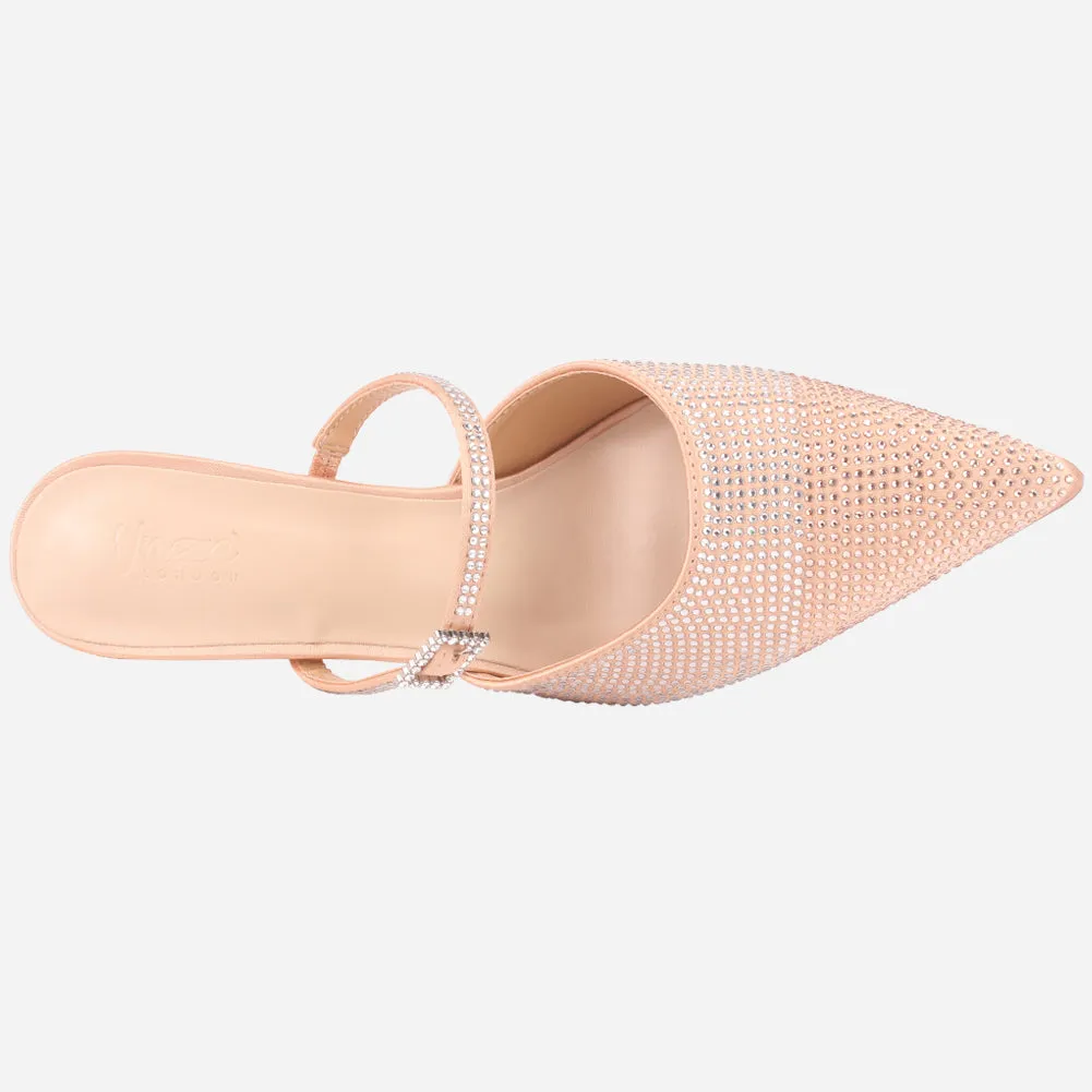 Women's "LIKORICE" Glittery Evening Sandals