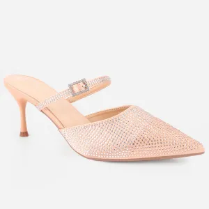 Women's "LIKORICE" Glittery Evening Sandals