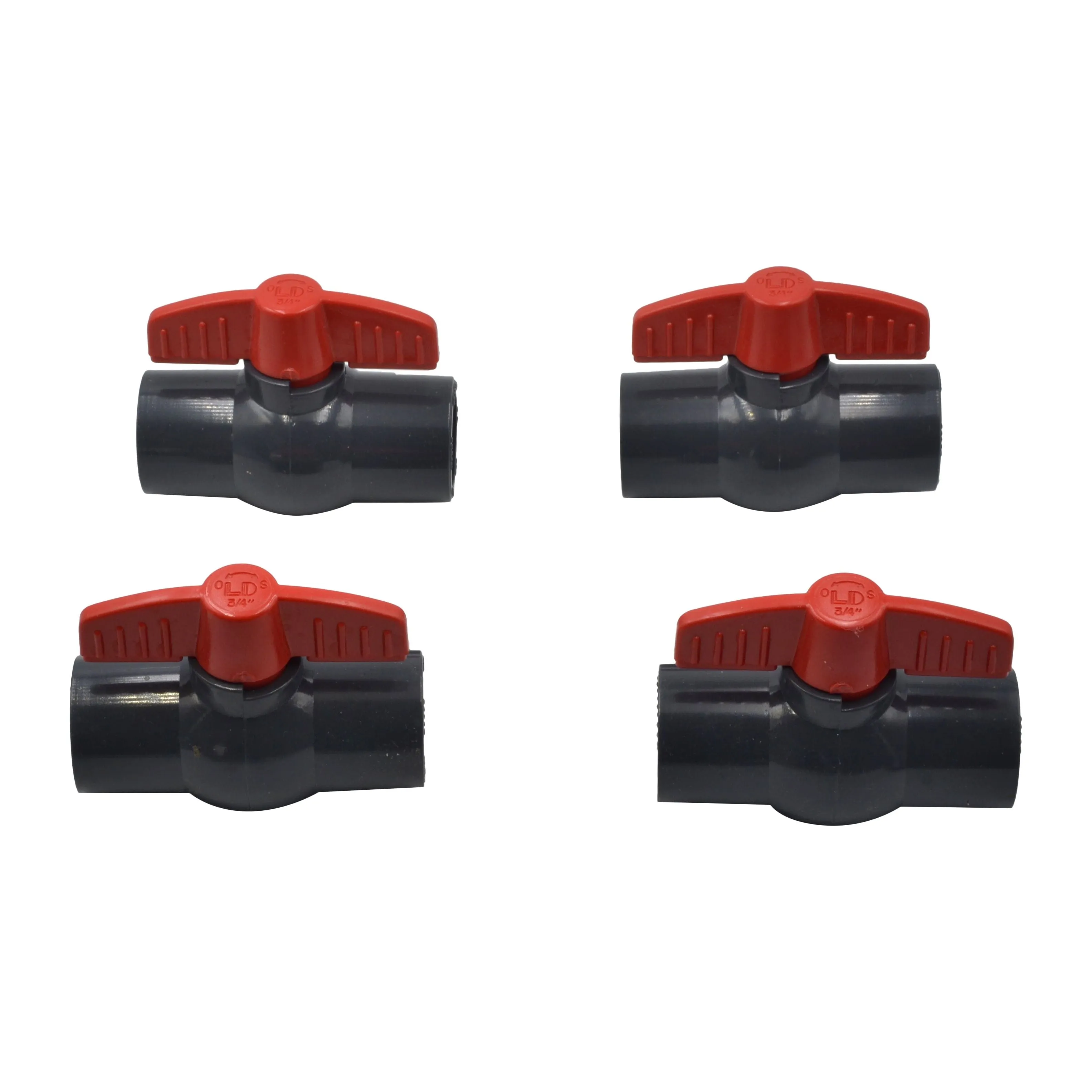 x4 PVC Pipe Female/Female 3/4" Slip Join Ball Valve