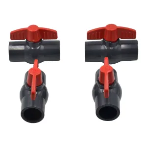 x4 PVC Pipe Female/Female 3/4" Slip Join Ball Valve