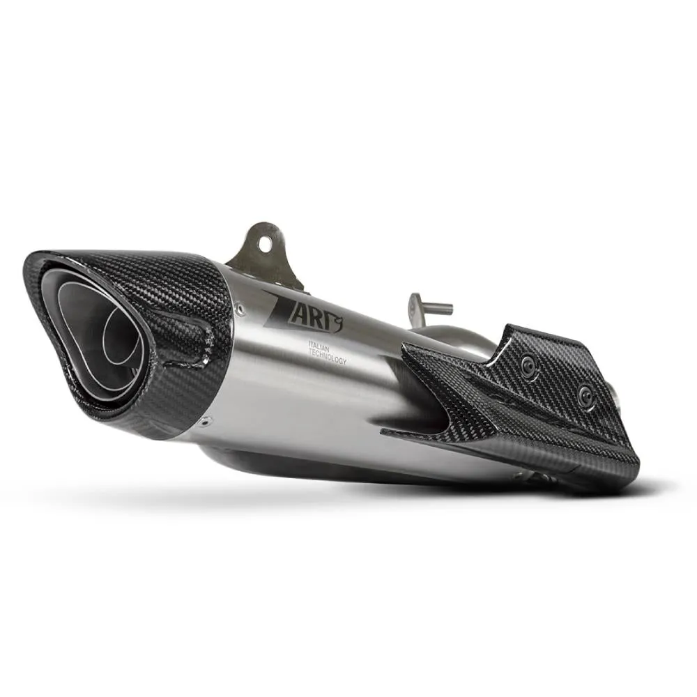 Zard Stainless Slip-On Kit - Removable Baffle (Street Triple RS)