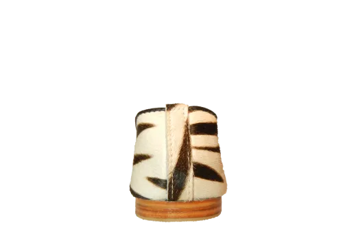 Zebra Ponyskin and Leather Ballet Shoes